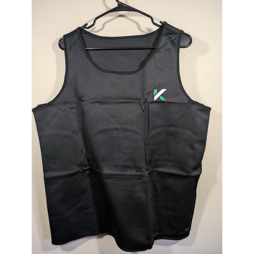Kewlioo Neoprene Sauna Vest Mens Size 5XL Black Sweat Suit Weight Loss New